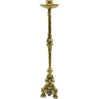 Candelero de pie en bronce de 115 cm. de altura