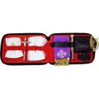 Cartera de Sacramentos semirrígida con interior en color rojo