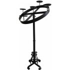 Corona de Adviento negra con base | 5 velas