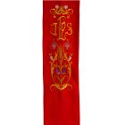 Estolón de terlenka con bordado doble especial de JHS rojo