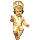 Niño Jesús decorado con pan de oro