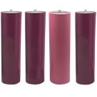 Velas dos colores para corona de Adviento | 25 cm.