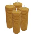 Velas de cera de abeja | 4 velas naturales
