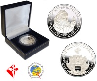 Moneda oficial visita Papa a España