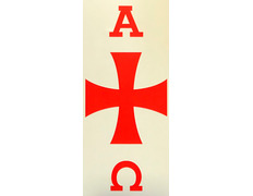 Añadir a la cesta Adhesivo para Cirio Pascual: Alfa, omega y Cruz Adhesivo para Cirio Pascual: Alfa, omega y Cruz
