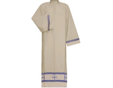 Alba con Cruces bordadas | Cremallera en hombro