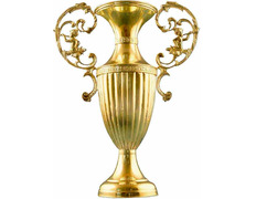 Ánfora de bronce con dos asas