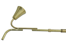 Apaga/enciende velas extensible de metal dorado