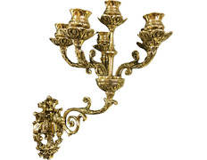 Aplique de pared para seis velas