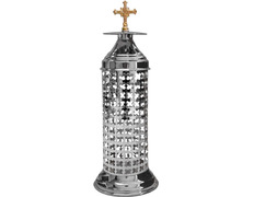 Aplique del Santísimo con Cruz plateado