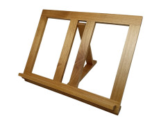 Atril de madera color claro | 3 posiciones de inclinación ajustables