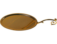 Bandeja de Comunión fabricada en metal dorado