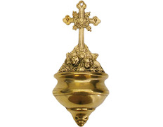 Benditera de pared fabricada en bronce con Cruz