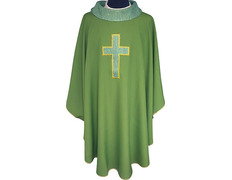 Añadir a la cesta Casulla cuatro colores | Bordado Cruz latina verde Casulla cuatro colores | Bordado Cruz latina verde