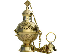 Incensario de metal | Botafumeiro dorado