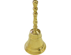 Campanilla de metal pulido - 12 cm. de altura