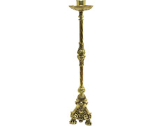 Candelero de pie en bronce de 115 cm. de altura