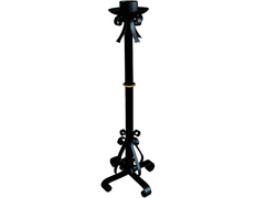 Candelero de pie fabricado en forja