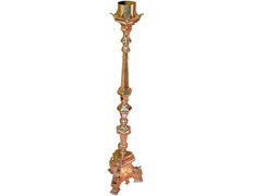 Candelero de pie en bronce - 100 cm. de altura