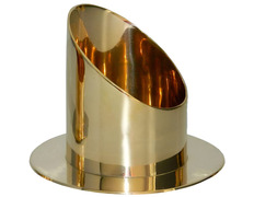 Candelero de mesa liso para velas de 8 cm.