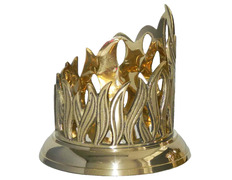 Candelero de metal con 5 cm. de diámetro