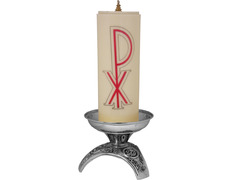 Añadir a la cesta Candelero plateado de fundición para mesa | Vela de 8 cm. Candelero plateado de fundición para mesa | Vela de 8 cm.