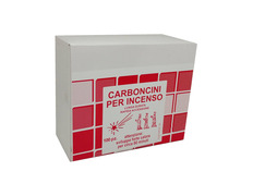 Carbón litúrgico instantáneo en pastillas de 3,3 cm.