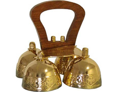 Carrillón de cuatro campanillas | Asa de madera