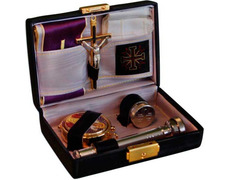 Cartera de Sacramentos rígida con exterior de piel