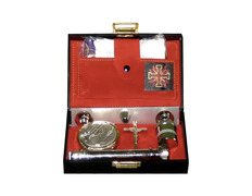 Cartera de Sacramentos rígida con interior en color rojo