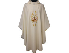 Casulla bordado Franciscano beige