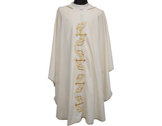 Añadir a la cesta Casulla bordada con Cruces doradas beige Casulla bordada con Cruces doradas beige