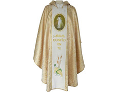 Casulla dorada Divina Misericordia
