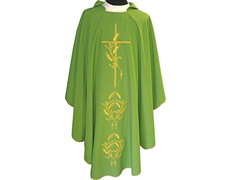 Añadir a la cesta Casulla con bordados dorados verde Casulla con bordados dorados verde