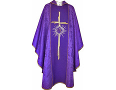 Añadir a la cesta Casulla de tela damasco morada Casulla de tela damasco morada