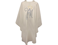 Casullas marianas con bordados | Color beige