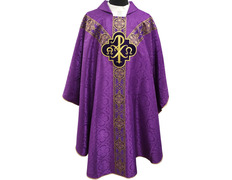 Añadir a la cesta Casullas para sacerdotes | Damasco y terciopelo morado Casullas para sacerdotes | Damasco y terciopelo morado