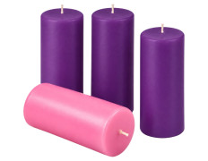 Velas de Adviento grandes | 2 colores | 6 x 15 cm.