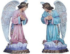 Ángeles Adoradores | Figuras artesanales de 60 cm.