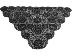 Mantilla negra triangular | Comprar online