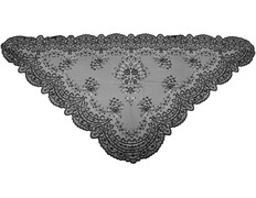 Mantilla negra para Semana Santa | Triangular