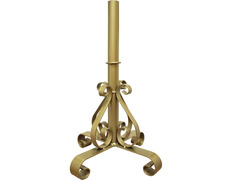 Porta varal de hierro forjado | Color dorado | 4 cm. (Ø)