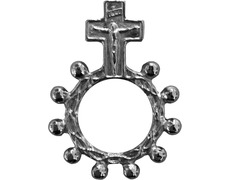 Rosario de dedo fabricado en metal