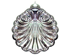 Concha de Bautismo fabricada en metal plateado