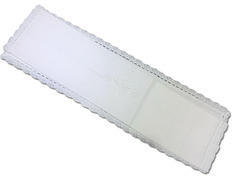 Purificador de lino y algodón con Cruz bordada