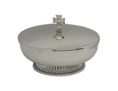 Añadir a la cesta Copón patena con base y tapa | 12 cm. plateado Copón patena con base y tapa | 12 cm. plateado