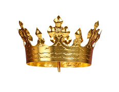 Corona condal dorada con Cruces