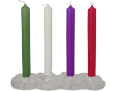 Añadir a la cesta Corona de adviento con base de cristal Corona de adviento con base de cristal