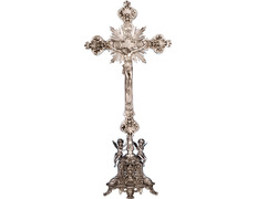 Añadir a la cesta Crucifijo para mesa de altar hecho en plata Crucifijo para mesa de altar hecho en plata