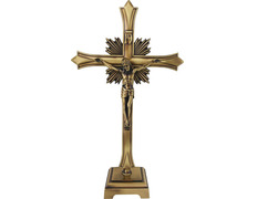 Cruz dorada para mesa de altar